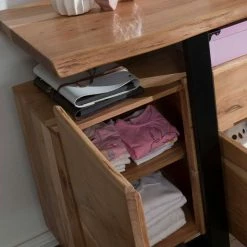 Neu ⌛ Abgefahrenes Design Sideboard Aus Akazie - Lussina 🛒 8 Neu ⌛ Abgefahrenes Design Sideboard Aus Akazie - Lussina 🛒 -Reanna Shop abgefahrenes design sideboard aus akazie echtholz metall schwarz lussina 03