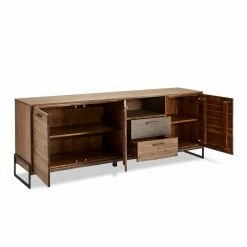 Angebote ❤️ Akazie Sideboard Mit 219 Cm Breite - Intinesta 😉 -Reanna Shop akazie sideboard mit 219 cm breite stahl buegelfuessen intinesta 03