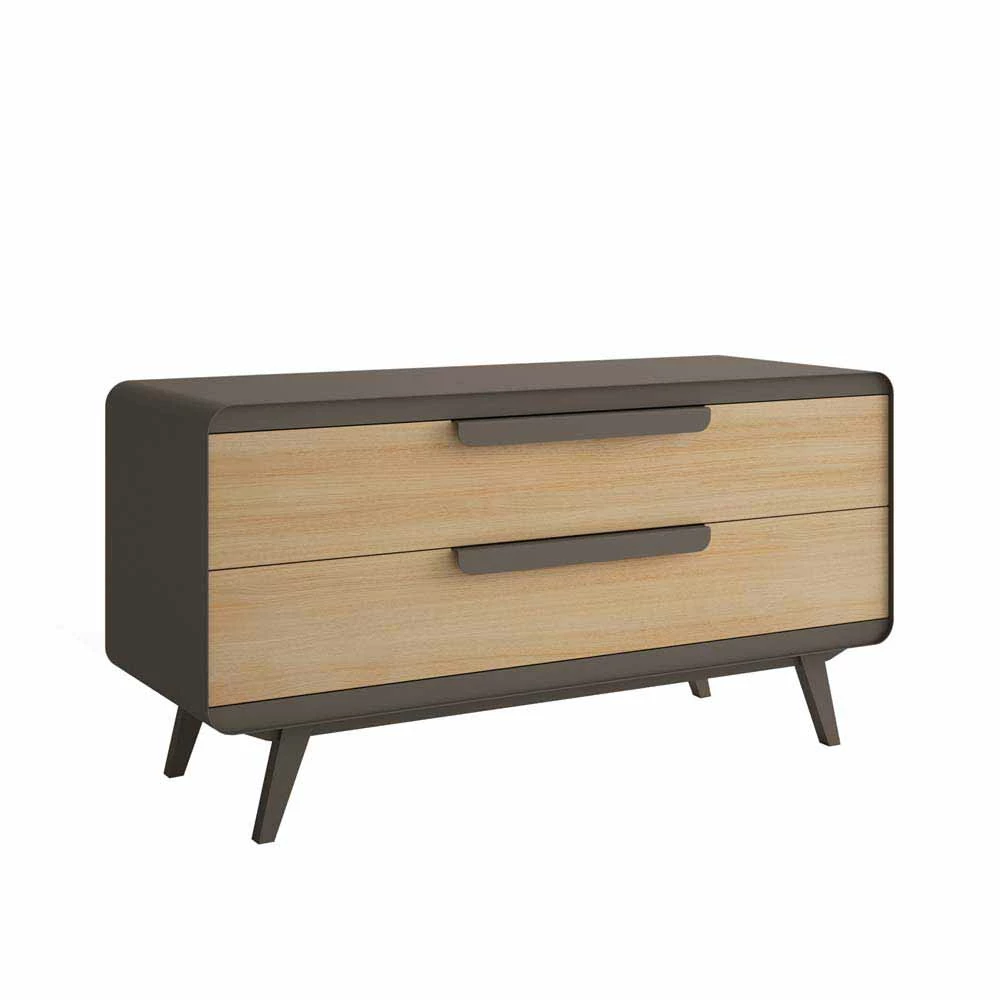 Am billigsten 🧨 Braune Stahl Kommode Mit Eiche Dekor - Silja ⭐ 2 Am billigsten 🧨 Braune Stahl Kommode Mit Eiche Dekor - Silja ⭐ – Bild 2