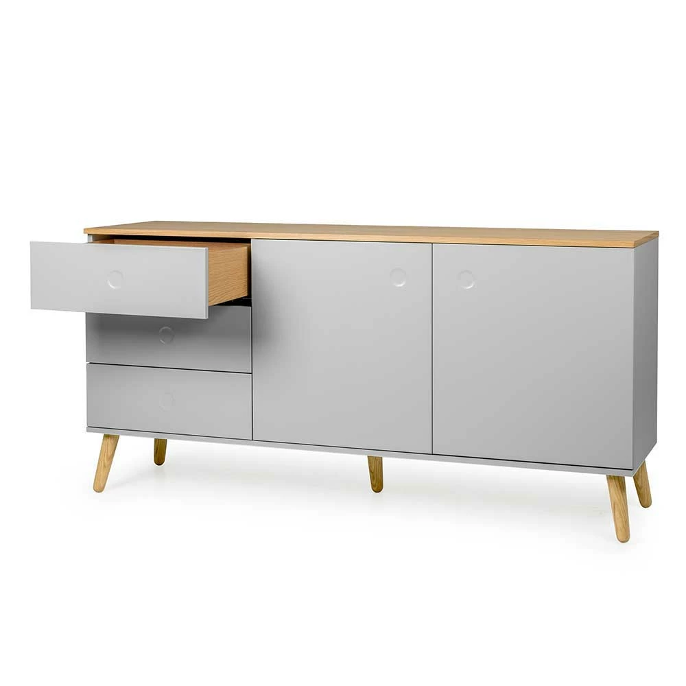 Aktion 🌟 Breite Kombikommode In Grau & Eiche Revanio 2-türig 🤩 3 Aktion 🌟 Breite Kombikommode In Grau & Eiche Revanio 2-türig 🤩 – Bild 3
