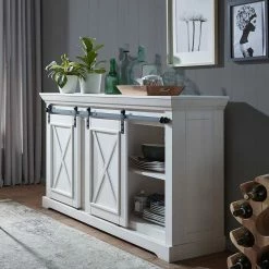 Coupon ✨ Country Design Sideboard Mit Schiebetüren - Kuito 🔔 9 Coupon ✨ Country Design Sideboard Mit Schiebetüren - Kuito 🔔 -Reanna Shop country design sideboard mit schiebetueren schubladen in weiss kuito 03
