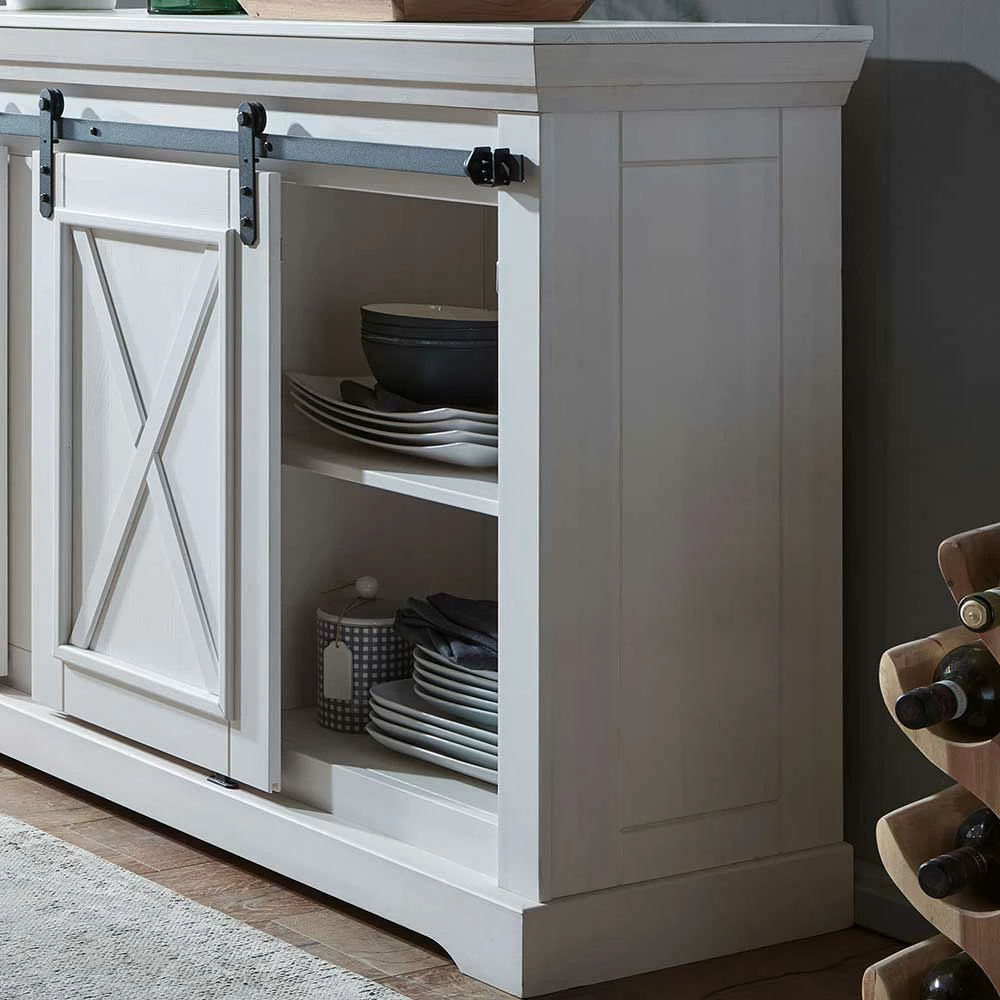 Coupon ✨ Country Design Sideboard Mit Schiebetüren - Kuito 🔔 6 Coupon ✨ Country Design Sideboard Mit Schiebetüren - Kuito 🔔 – Bild 6