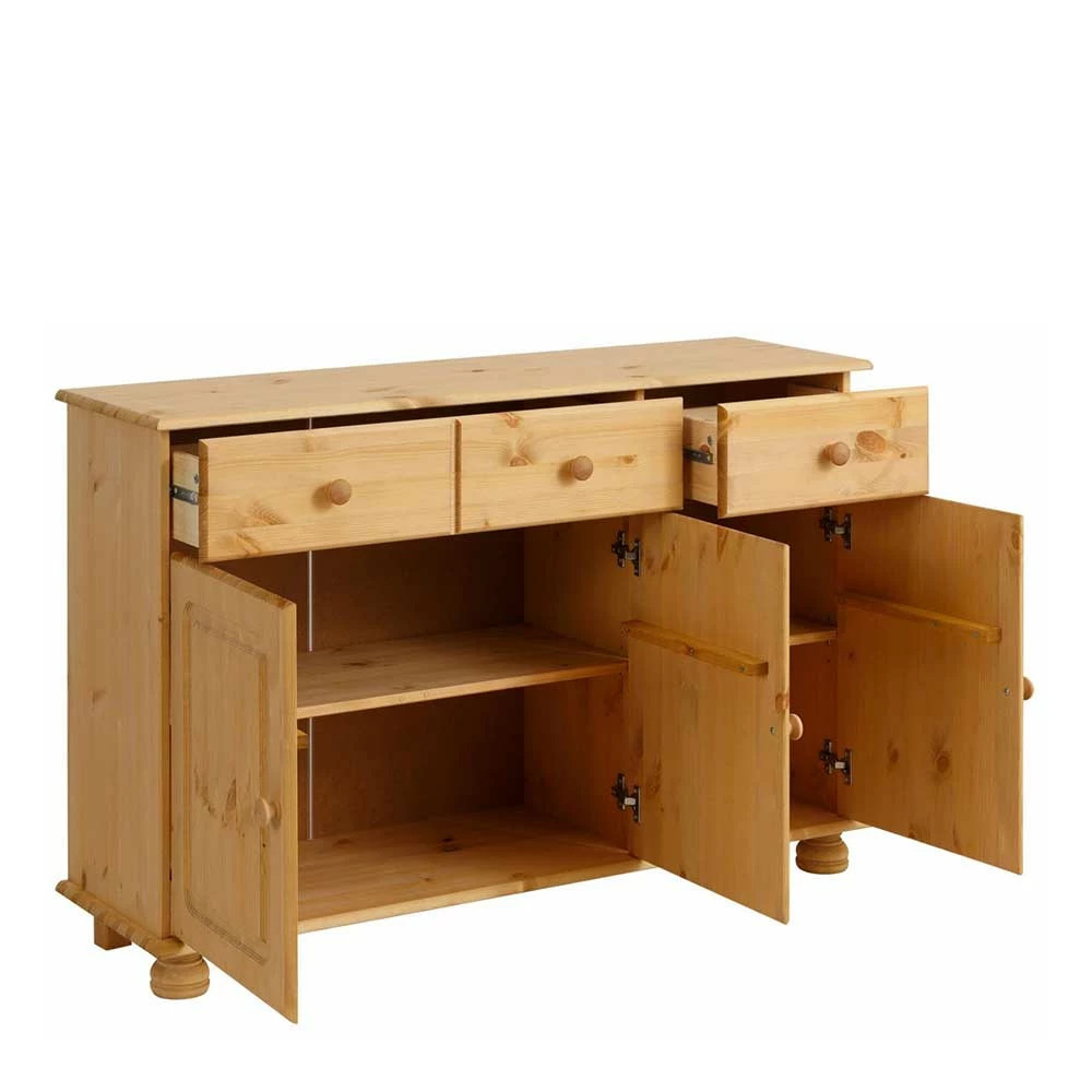 Rabatt 😍 Country Kombi-Kommode In Kiefer Gebeizt & Geölt - Roshan 😀 4 Rabatt 😍 Country Kombi-Kommode In Kiefer Gebeizt & Geölt - Roshan 😀 – Bild 4