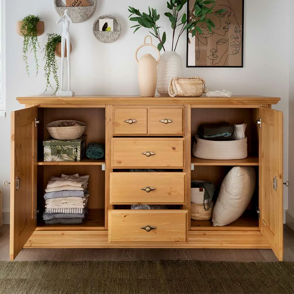 Bester Verkauf ✔️ Country Style Anrichte In Eichefarben - Vlota 🎉 3 Bester Verkauf ✔️ Country Style Anrichte In Eichefarben - Vlota 🎉 – Bild 3