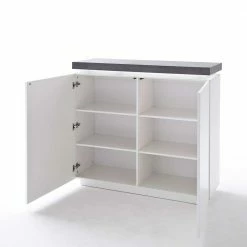 Billig 🧨 Design Kommode Rebelvo Mit Dimmbarer LED Beleuchtung 😀 -Reanna Shop design kommode dimmbarer led beleuchtung weiss grau rebelvo 05