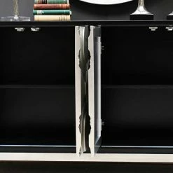 Am billigsten ⌛ Design Kommode In Silber & Schwarz - Viddalba 👏 11 Am billigsten ⌛ Design Kommode In Silber & Schwarz - Viddalba 👏 -Reanna Shop design kommode in silber schwarz aus mdf 158x90x37 cm viddalba 05