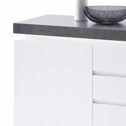 Besorgen ⌛ Design Sideboard Rebelvo Mit Dimmbarer LED Beleuchtung ⌛ -Reanna Shop design sideboard dimmbarer led beleuchtung weiss grau rebelvo 04