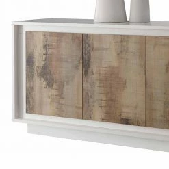 Top 10 👍 Design Sideboard In Birnbaum Holzoptik & Weiß - Gentur 🤩 -Reanna Shop design sideboard in birnbaumfarben weiss mit sockelgestell gentur 03