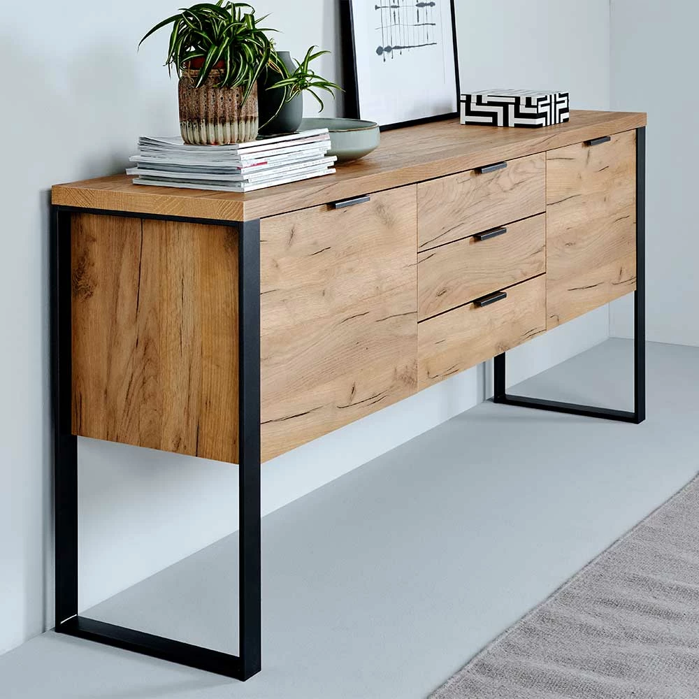 Am billigsten ✔️ Design Sideboard In Eiche Optik - Ilvensa 🌟 2 Am billigsten ✔️ Design Sideboard In Eiche Optik - Ilvensa 🌟 – Bild 2