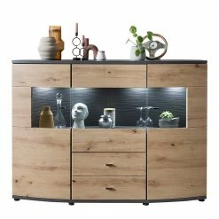 Blitzangebot 🔥 Design Sideboard Mit Glaseinsatz - Lyneka ✨ 9 Blitzangebot 🔥 Design Sideboard Mit Glaseinsatz - Lyneka ✨ -Reanna Shop design sideboard mit glaseinsatz in wildeiche nb anthrazit lyneka 03