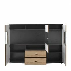Blitzangebot 🔥 Design Sideboard Mit Glaseinsatz - Lyneka ✨ 11 Blitzangebot 🔥 Design Sideboard Mit Glaseinsatz - Lyneka ✨ -Reanna Shop design sideboard mit glaseinsatz in wildeiche nb anthrazit lyneka 05