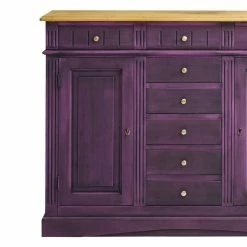 Angebote ❤️ Design Sideboard Tica In Violett ❤️ -Reanna Shop design sideboard violett fichte massivholz tica 02