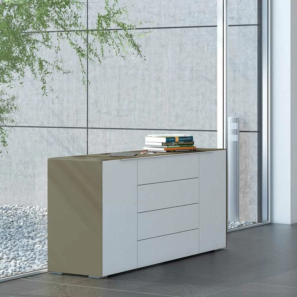 Brandneu 💯 Design Sideboard Flavur In Weiß Beige 🔥 2 Brandneu 💯 Design Sideboard Flavur In Weiß Beige 🔥 – Bild 2