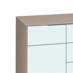 Rabatt 🌟 Design Sideboard Granita In Weiß Beige 🥰 -Reanna Shop design sideboard weiss beige glas granita 02