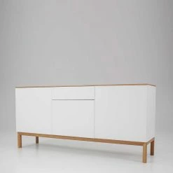 Billig 🤩 Design Sideboard Dadoncas In Weiß Eiche 🤩