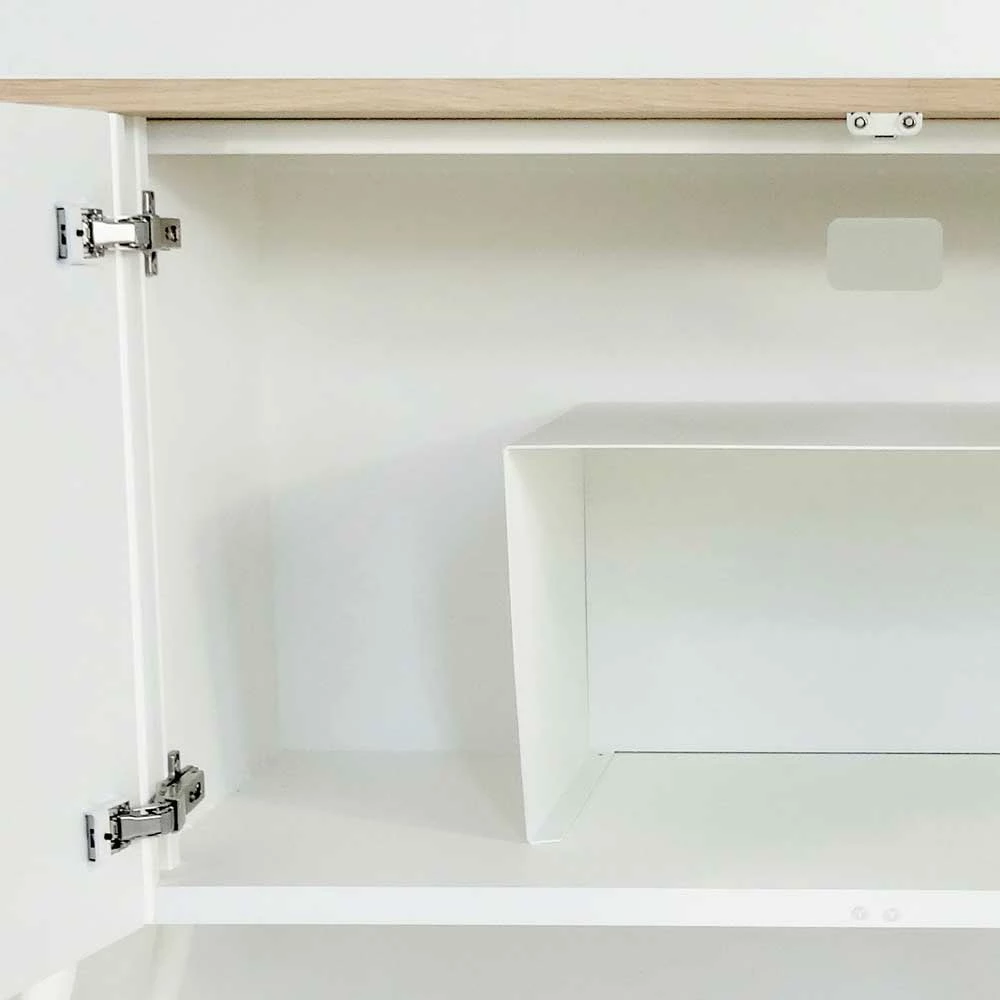 Billig 👍 Design Stahl Sideboard In Weiß - Yunike 😍 3 Billig 👍 Design Stahl Sideboard In Weiß - Yunike 😍 – Bild 3