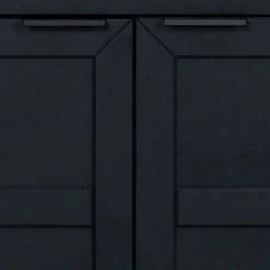 Billig 🧨 Design Türen Kommode In Eiche Schwarz - Meciva 🧨 -Reanna Shop design tueren kommode in eiche schwarz massivholz mit stahlgestell meciva 04