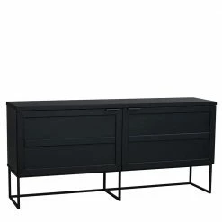 Billig 🧨 Design Türen Kommode In Eiche Schwarz - Meciva 🧨