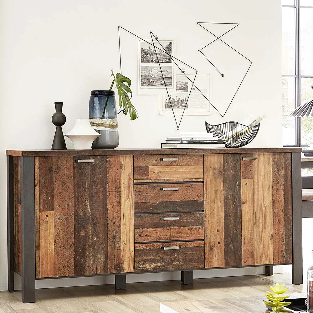 Rabatt 🛒 Designer-Sideboard In Holzoptik Used Look - Firodras 🔥 2 Rabatt 🛒 Designer-Sideboard In Holzoptik Used Look - Firodras 🔥 – Bild 2