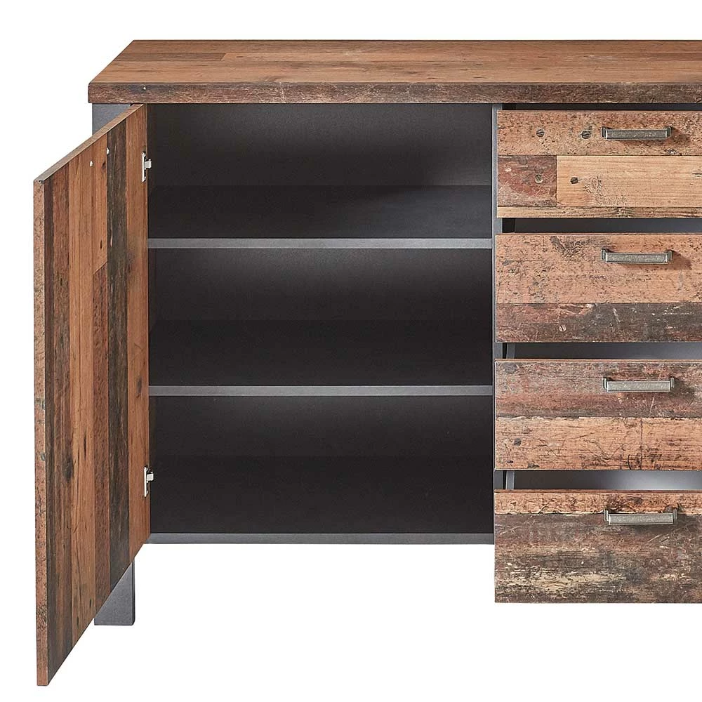 Rabatt 🛒 Designer-Sideboard In Holzoptik Used Look - Firodras 🔥 5 Rabatt 🛒 Designer-Sideboard In Holzoptik Used Look - Firodras 🔥 – Bild 5