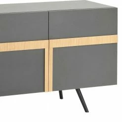 Großhandel ⭐ Dunkelgraue Esszimmer Kommode Mit Furnier - Dioba 👏 -Reanna Shop dunkelgraue esszimmer kommode mit furnier eiche topp qualitaet dioba 04