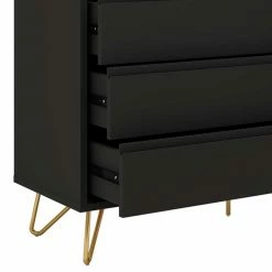 Großhandel 👍 Dunkelgraue Kommode Im Skandinavischen Stil - Palium 👍 -Reanna Shop dunkelgraue kommode im skandinavischen stil mit sechs schubladen palium 05