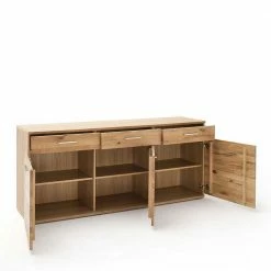 Rabatt 🛒 Echtholz Sideboard In Eiche Bianco - Crokas 🎉 9 Rabatt 🛒 Echtholz Sideboard In Eiche Bianco - Crokas 🎉 -Reanna Shop echtholz sideboard in eiche bianco mit 3 tueren 3 schubladen crokas 03