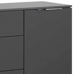 Coupon 🧨 Edle Kombi-Kommode In Anthrazit - Ejedan ❤️ -Reanna Shop edle kombi kommode in anthrazit mit metallgriffen 136x100x40 ejedan 03