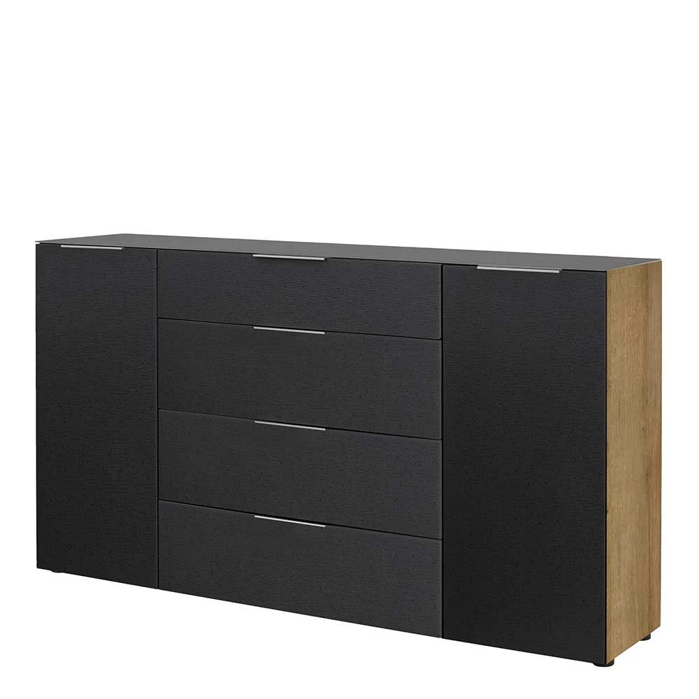 Bestes Angebot 🧨 Elegantes Sideboard In Anthrazit Glasbeschichtet - Carlotte ✔️ 1 Bestes Angebot 🧨 Elegantes Sideboard In Anthrazit Glasbeschichtet - Carlotte ✔️