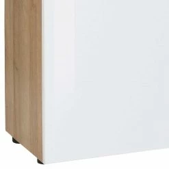 Aktion ⭐ Esszimmer Sideboard In Weiß Glas & Eiche - Ayfuna 🧨 8 Aktion ⭐ Esszimmer Sideboard In Weiß Glas & Eiche - Ayfuna 🧨 -Reanna Shop esszimmer sideboard in weiss glas eiche gross 181x100x40 ayfuna 02