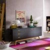Billig 🌟 Esszimmer Sideboard Cofresi In Schwarz Eiche 🧨
