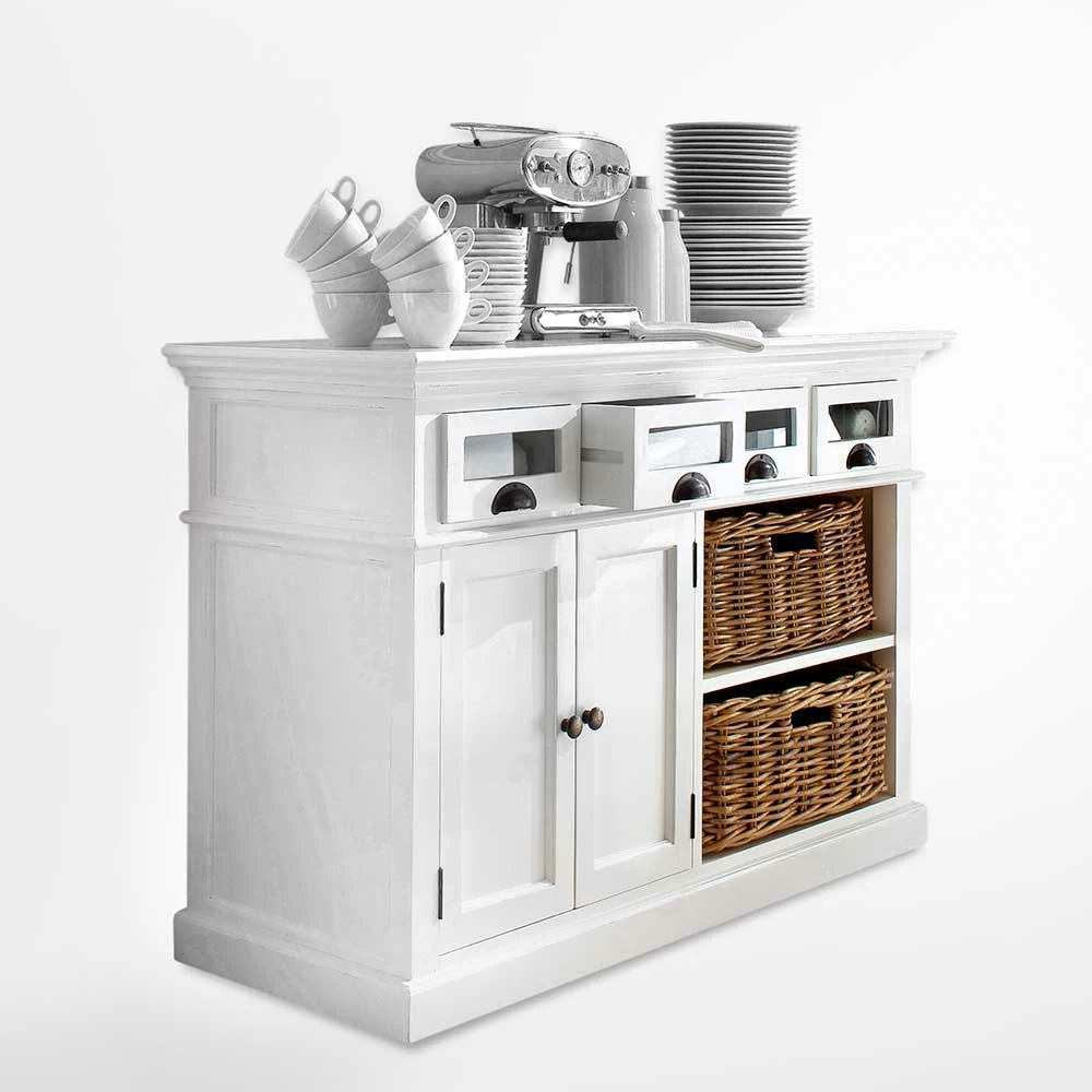 Am billigsten 🛒 Funktionelles Sideboard Landhaus Venzeno In Weiß 🛒 3 Am billigsten 🛒 Funktionelles Sideboard Landhaus Venzeno In Weiß 🛒 – Bild 3