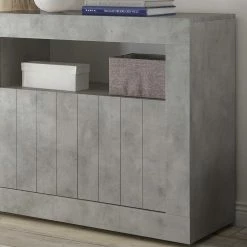 Beste Bewertungen von 🔔 Geradlinige Kommode In Beton Nachbildung - Korlin 🥰 -Reanna Shop geradlinige kommode in beton nachbildung mit sockelgestell korlin 02