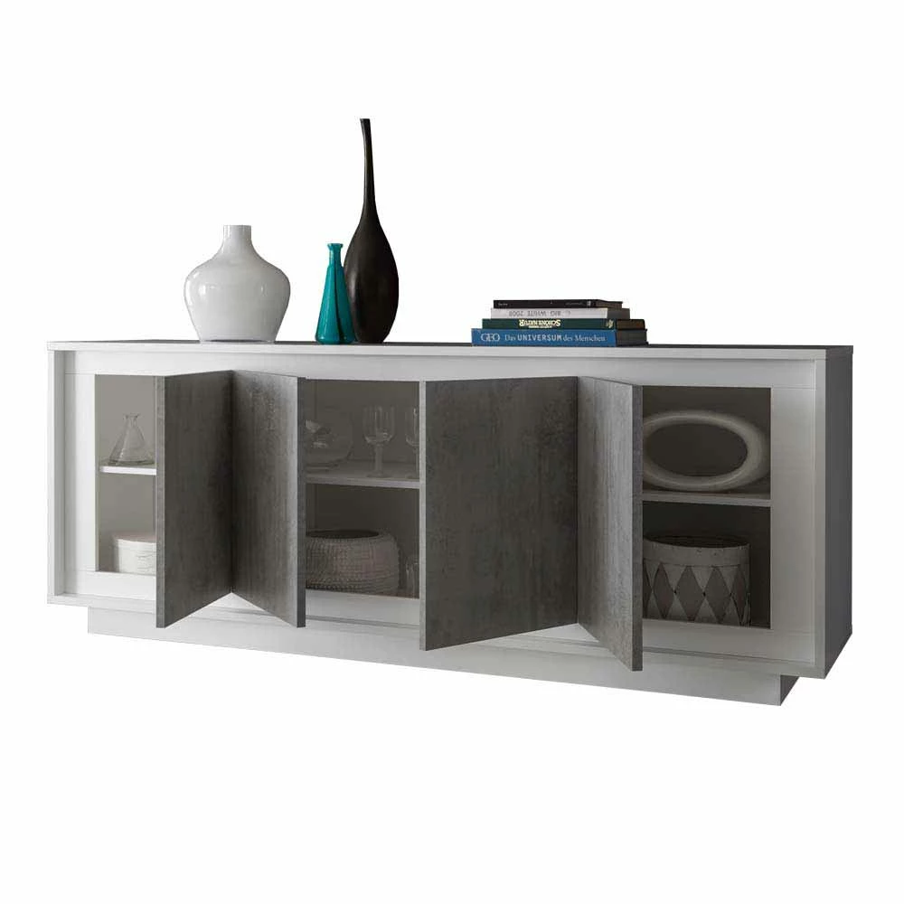 Großhandel 😍 Geradliniges Sideboard In Beton Optik - Crusoe ✔️ 3 Großhandel 😍 Geradliniges Sideboard In Beton Optik - Crusoe ✔️ – Bild 3