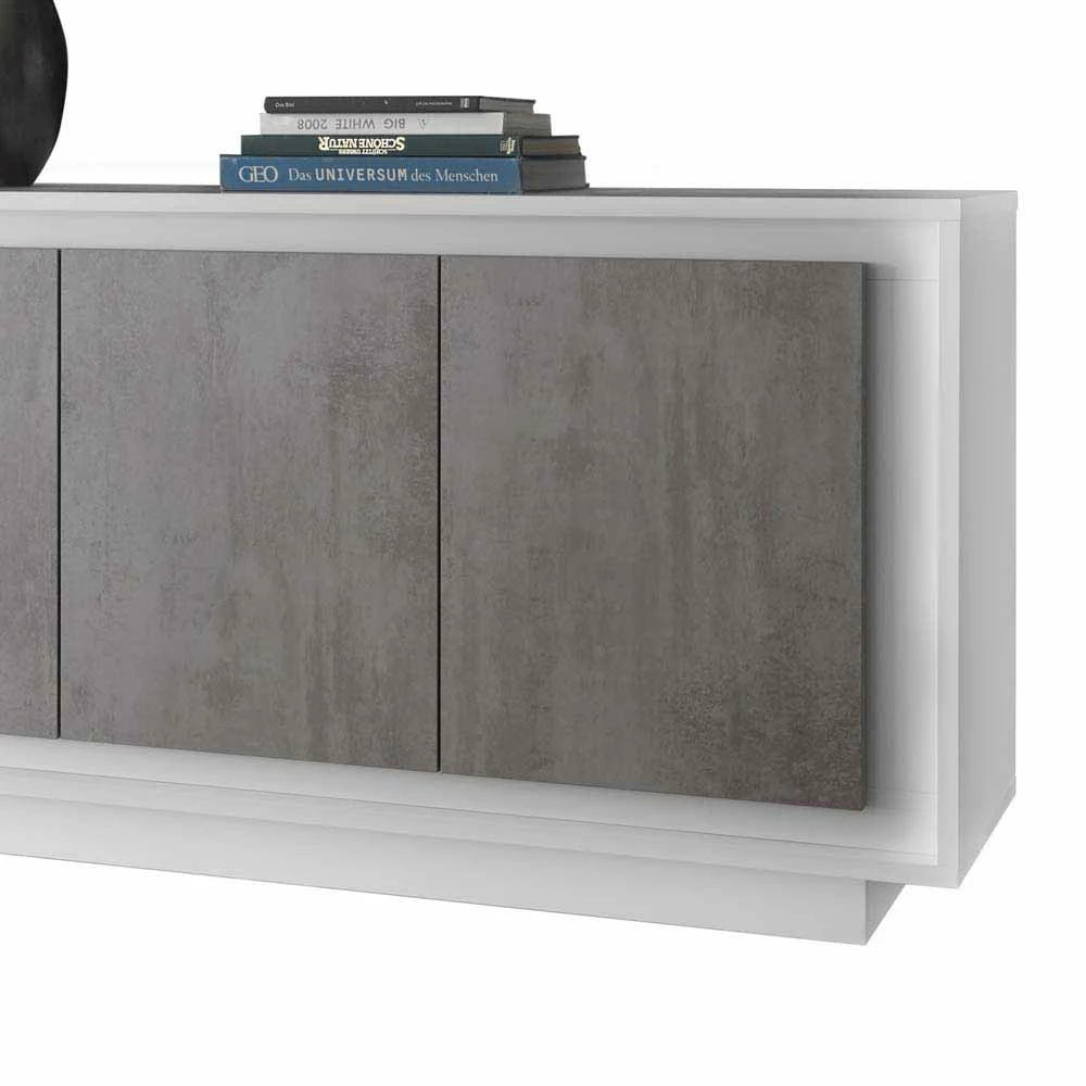 Großhandel 😍 Geradliniges Sideboard In Beton Optik - Crusoe ✔️ 5 Großhandel 😍 Geradliniges Sideboard In Beton Optik - Crusoe ✔️ – Bild 5