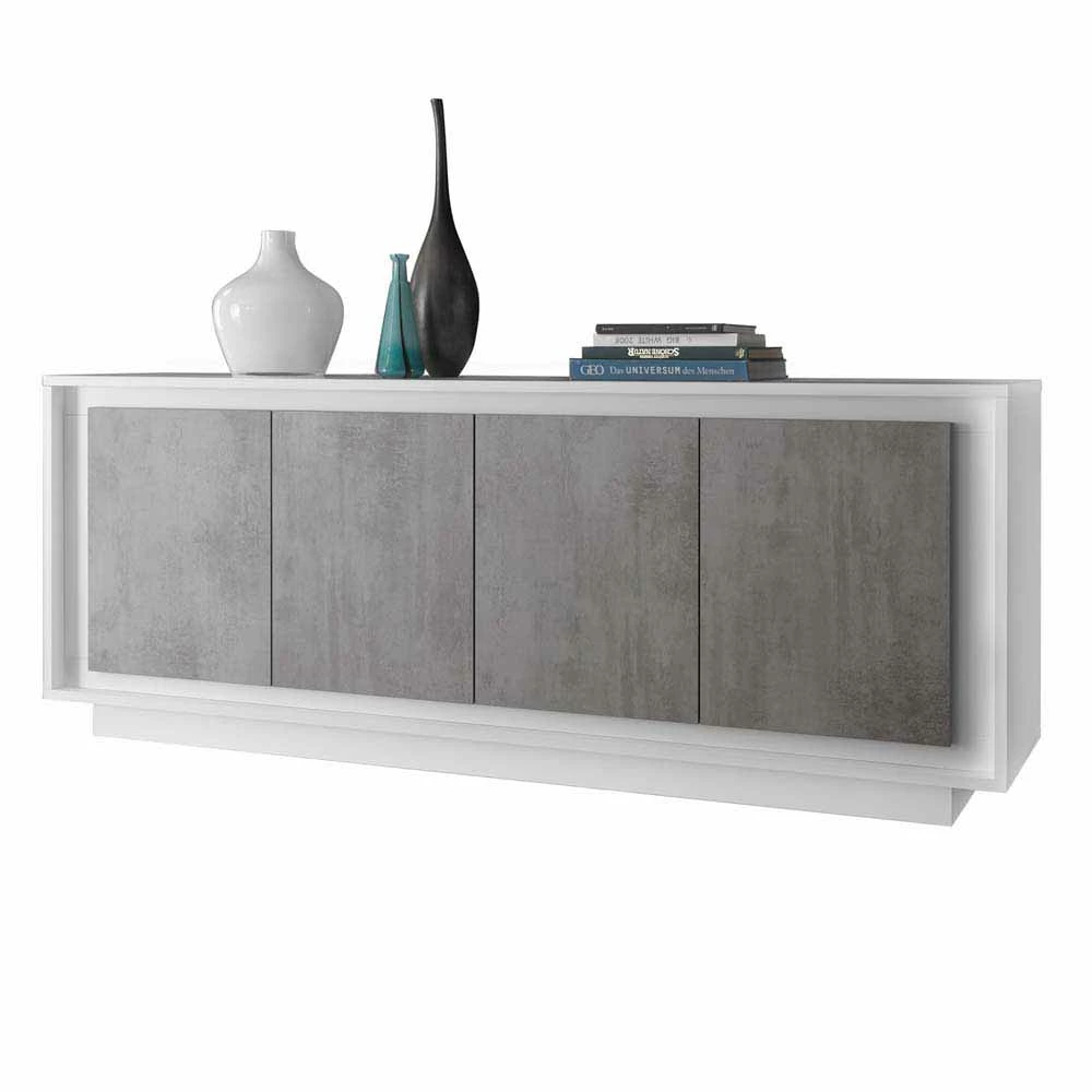 Großhandel 😍 Geradliniges Sideboard In Beton Optik - Crusoe ✔️ 1 Großhandel 😍 Geradliniges Sideboard In Beton Optik - Crusoe ✔️