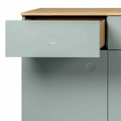 Top 10 ✨ Griffloses Sideboard Mit Push-to-Open Akdova In Hellgrün & Eiche Furnier 🎁 -Reanna Shop griffloses sideboard mit push to open in hellgruen eiche furnier akdova 05