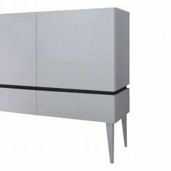 Am billigsten 👏 Große Design Kommode In Weiß - Omidas ⭐ -Reanna Shop grosse design kommode in weiss mit 3 schubladen 3 tueren omidas 03