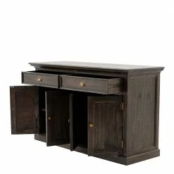 Blitzangebot 🌟 Große Kolonialstil Kommode In Black Wash - Crystoga 😍 -Reanna Shop grosse kolonialstil kommode in black wash mindi furnier 145x85x50 crystoga 05