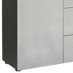 Schlussverkauf 💯 Große Kommode In Beigegrau Glasfront - Delamaro ⌛ -Reanna Shop grosse kommode in beigegrau glasfront und anthrazit 181x99x40 delamaro 03