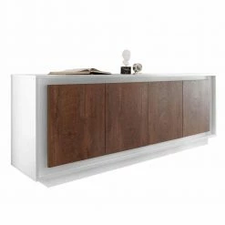 Neu 🎉 Große Türenkommode In Eichefarben & Weiß - Atoris ✔️