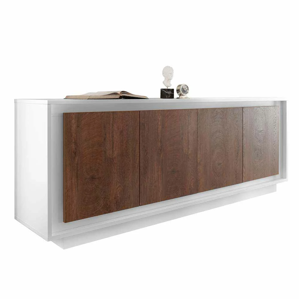 Neu 🎉 Große Türenkommode In Eichefarben & Weiß - Atoris ✔️ 1 Neu 🎉 Große Türenkommode In Eichefarben & Weiß - Atoris ✔️