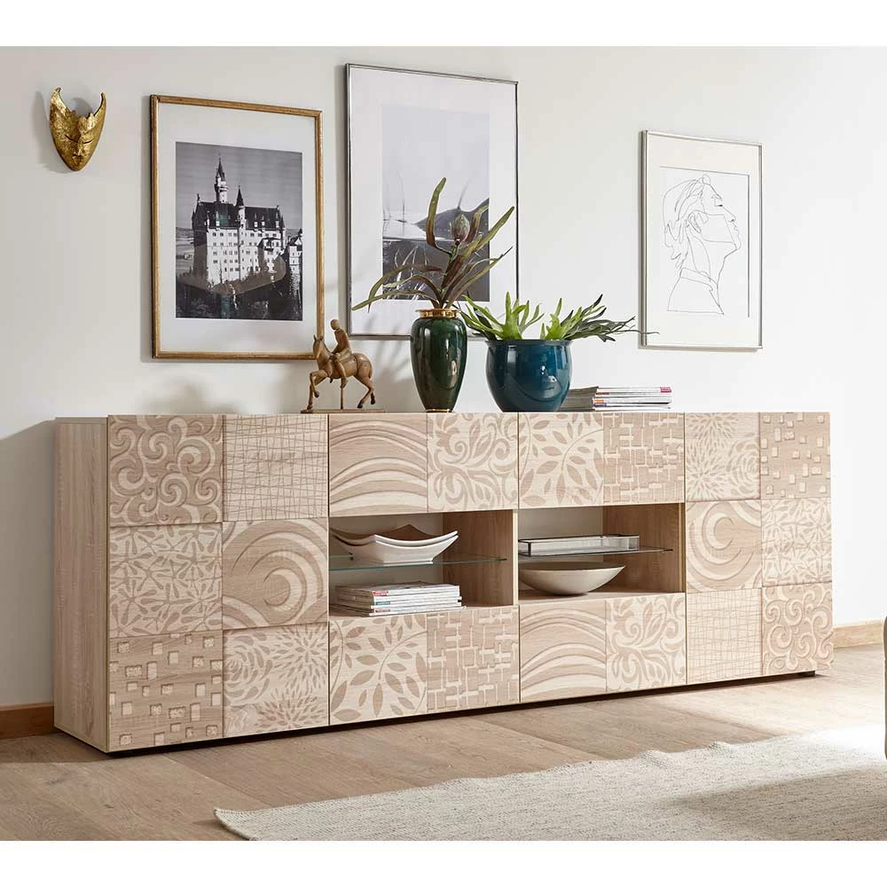 Top 10 😉 Großes Sideboard In Eiche Sonoma Dekor - Bielvas I 👍 2 Top 10 😉 Großes Sideboard In Eiche Sonoma Dekor - Bielvas I 👍 – Bild 2