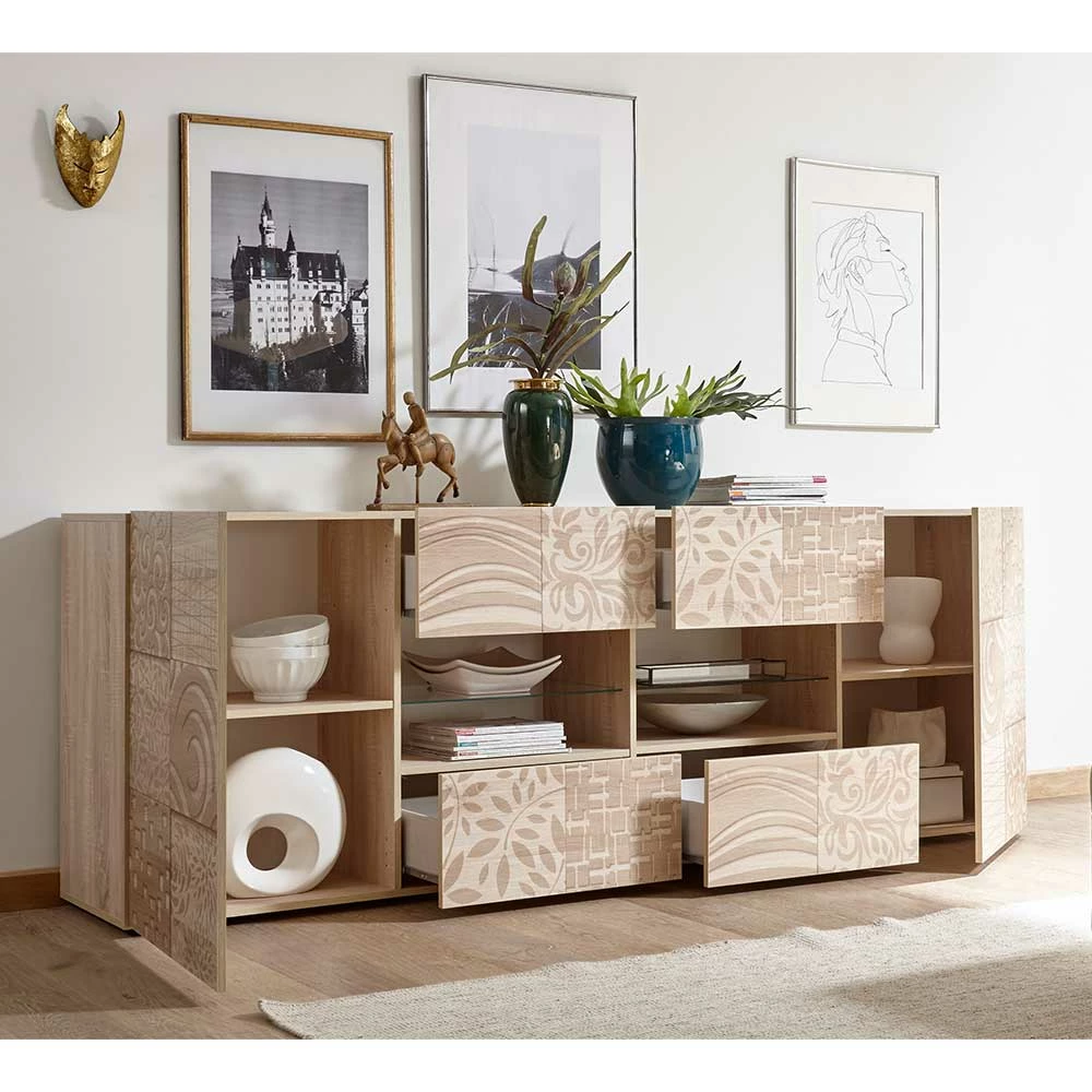 Top 10 😉 Großes Sideboard In Eiche Sonoma Dekor - Bielvas I 👍 3 Top 10 😉 Großes Sideboard In Eiche Sonoma Dekor - Bielvas I 👍 – Bild 3