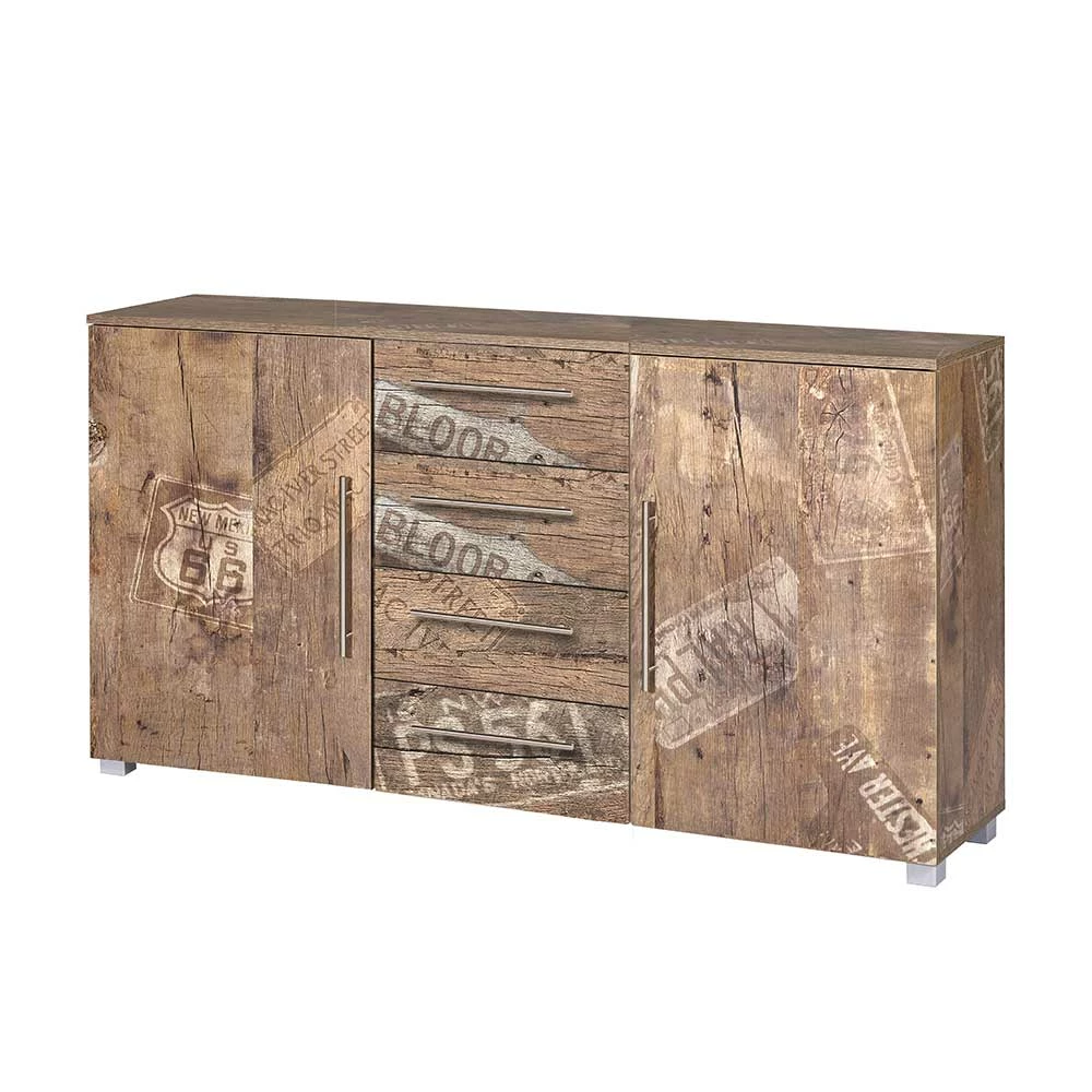 Budget ✨ Günstige Kommode In Holzpaletten Dekor - Marissa 🛒 3 Budget ✨ Günstige Kommode In Holzpaletten Dekor - Marissa 🛒 – Bild 3