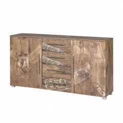 Budget ✨ Günstige Kommode In Holzpaletten Dekor - Marissa 🛒 9 Budget ✨ Günstige Kommode In Holzpaletten Dekor - Marissa 🛒 -Reanna Shop guenstige kommode in holzpaletten dekor 2 tuerig 4 schubladen marissa 03