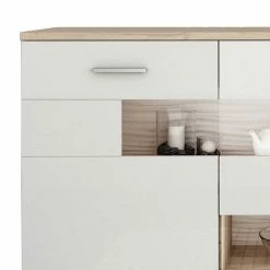 Budget 🧨 Günstiges Sideboard In Weiß Glänzend - Simeon 🔥 7 Budget 🧨 Günstiges Sideboard In Weiß Glänzend - Simeon 🔥 -Reanna Shop guenstiges sideboard in weiss glaenzend dekor wildeiche 162x84x41 simeon 02