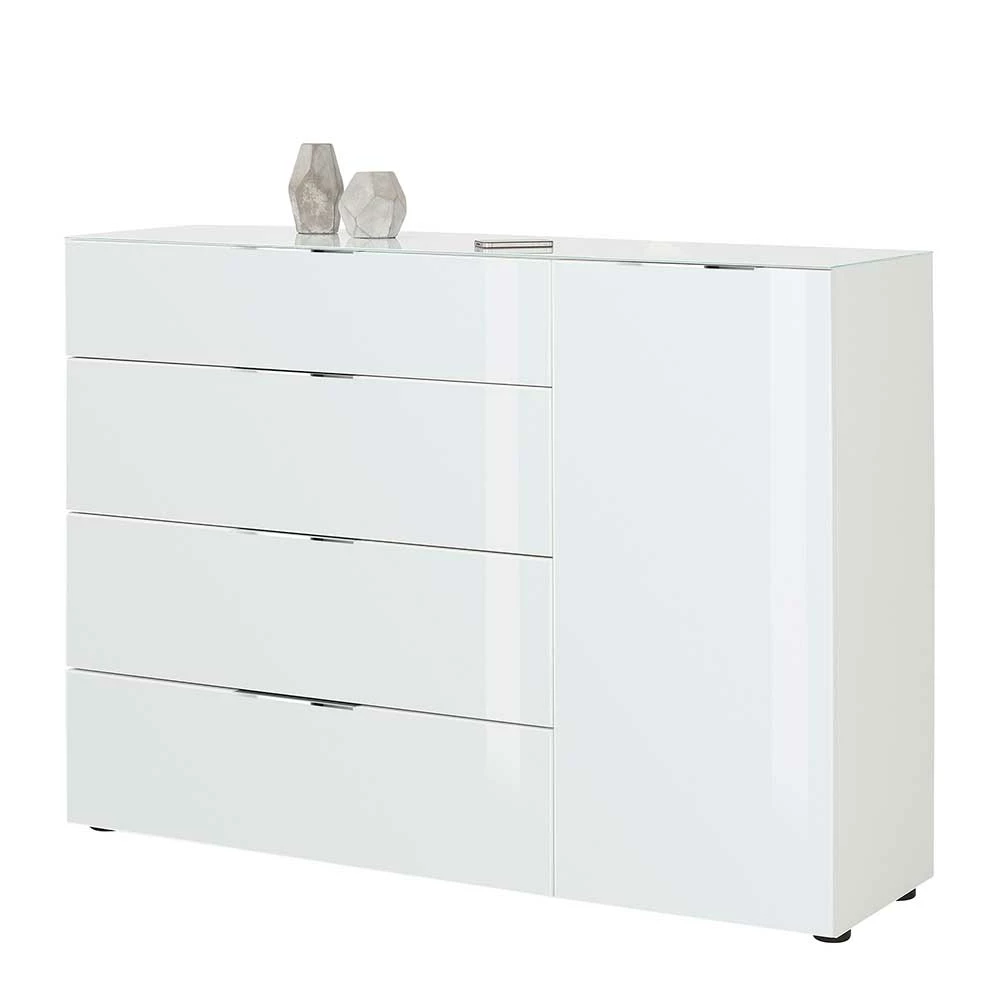 Billig 😉 Helle Kommode Mit Tür & 4 Schubladen - Onstruda 👏 2 Billig 😉 Helle Kommode Mit Tür & 4 Schubladen - Onstruda 👏 – Bild 2