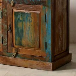Schlussverkauf 😀 Highboard Jamaica Im Shabby Chic Design ❤️ -Reanna Shop highboard shabby chic design teakholz jamaica 02