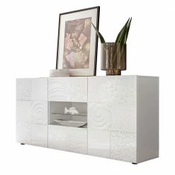 Neu 🧨 Hochglänzend Lackiertes Sideboard In Weiß - Vascaub ❤️